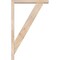 Ekena Millwork Traditional Block Smooth Bracket w/ Offset Brace, Douglas Fir, 3 1/2"W x 20"D x 32"H BKT0402X20X32TRA05SDF - alternate 4